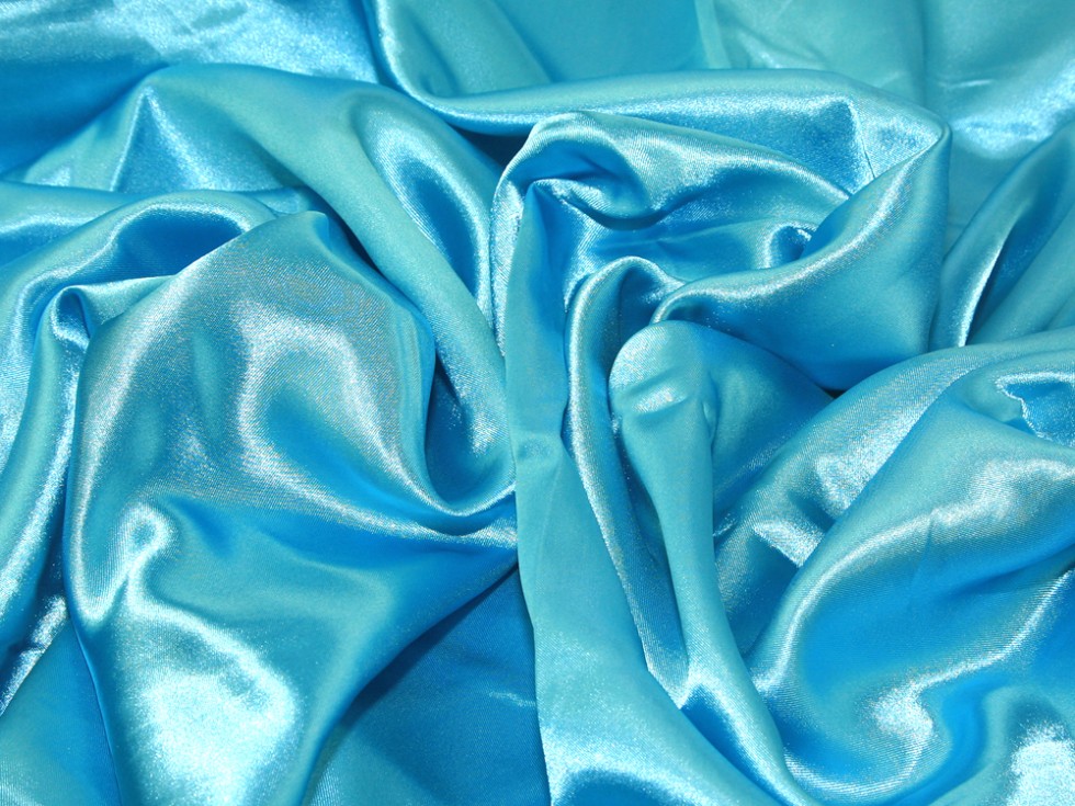 Satin. Satin Silk Fabric. Фактурный атлас. Голубой. Satin Sport Fabric. Ткаль материал.