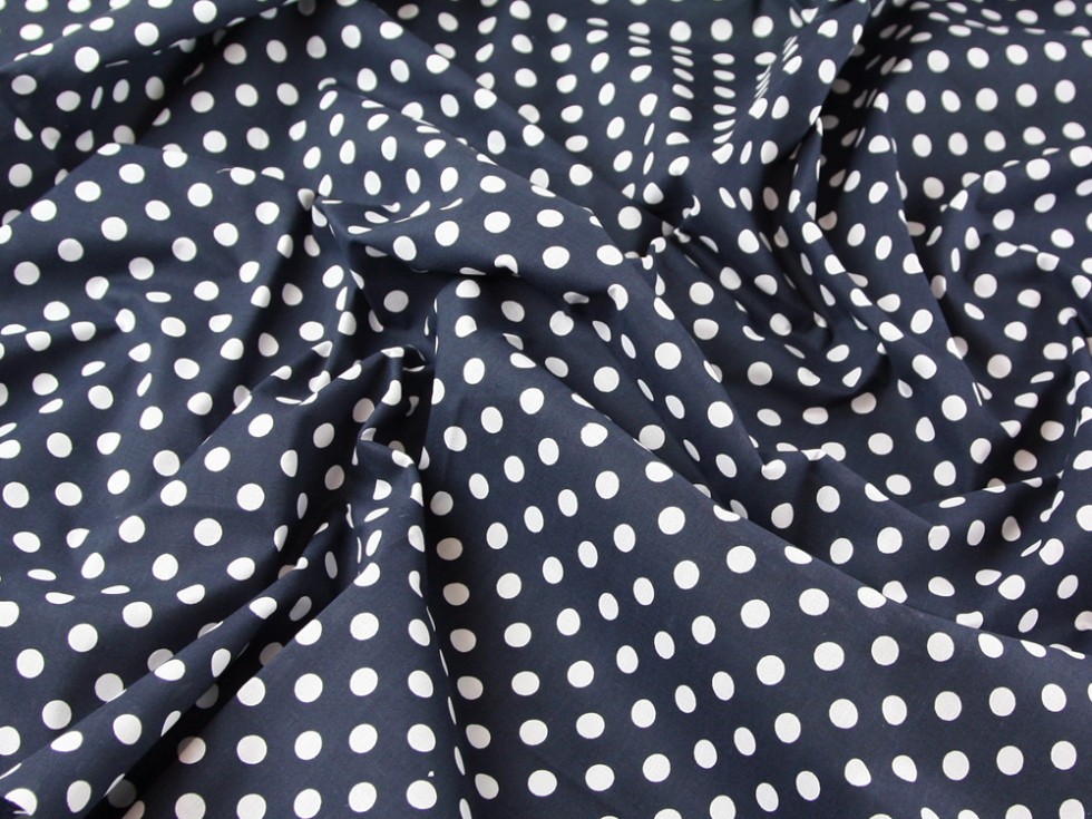 10mm Spotty iPolkai iDoti Print Polycotton Dress Fabric 