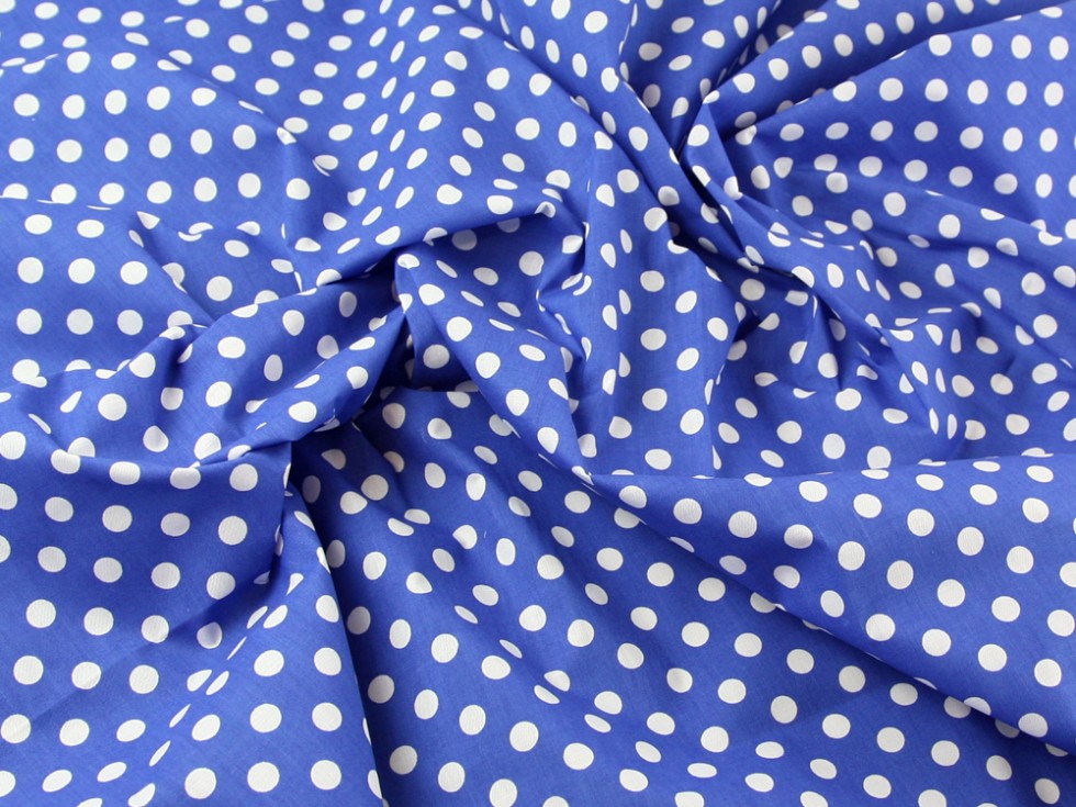 10mm Spotty Polka Dot Print Polycotton Dress Fabric (Design-1419-M) | eBay