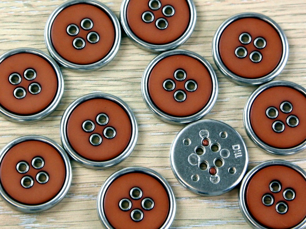 Metal hot sale jacket buttons