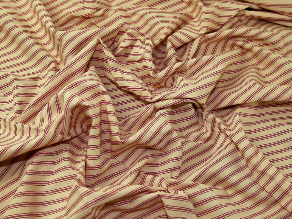 Homespun Colour Woven Ticking Stripe Cotton Dress Fabric (JL-84734-M ...