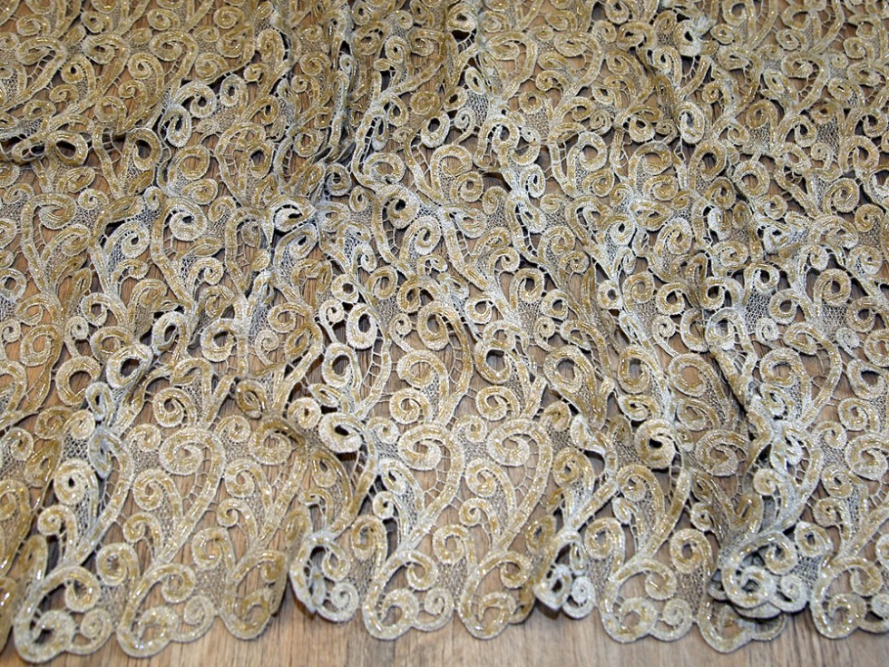 beaded guipure lace fabric