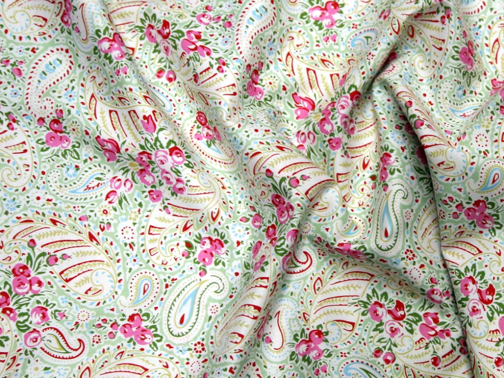 Free Spirit Tanya Whelan Delilah Paisley Poplin Quilting Fabric (TW33-M ...